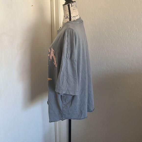 H&M Divided Metallica Graphic Gray Distressed Shirt - Picture 2 of 11